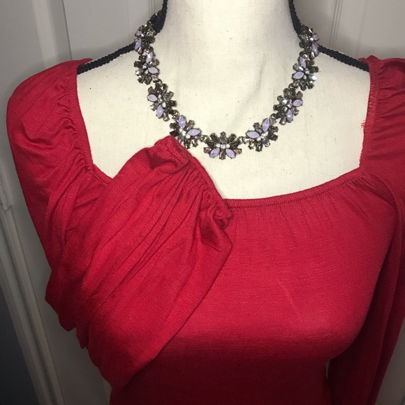 Gorgeous ruby red long sleeve top!! BNWT - Picture 3 of 5
